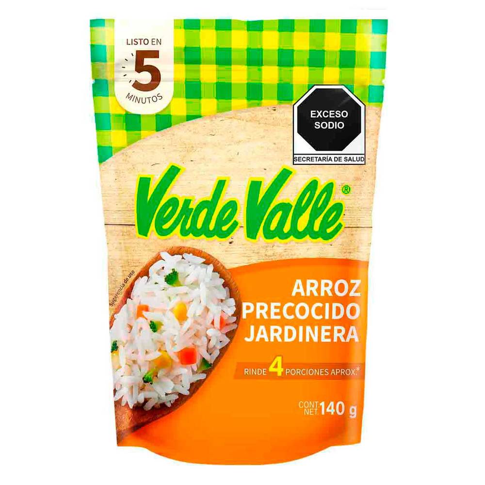Verde Valle · Arroz precocido a la jardinera (140 g)