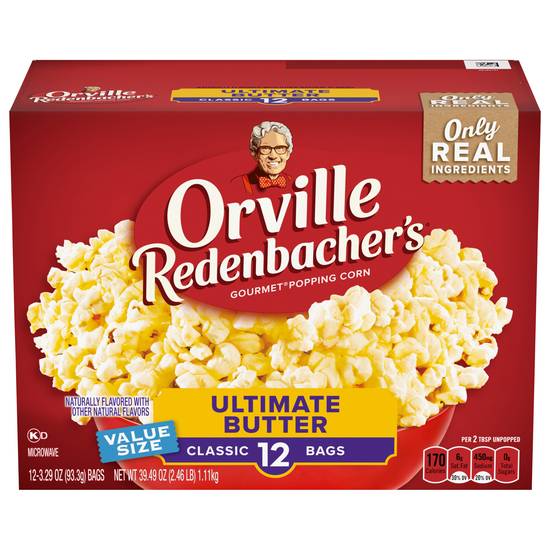 Orville Redenbacher's Ultimate Butter Popcorn (12 x 3.3 oz)