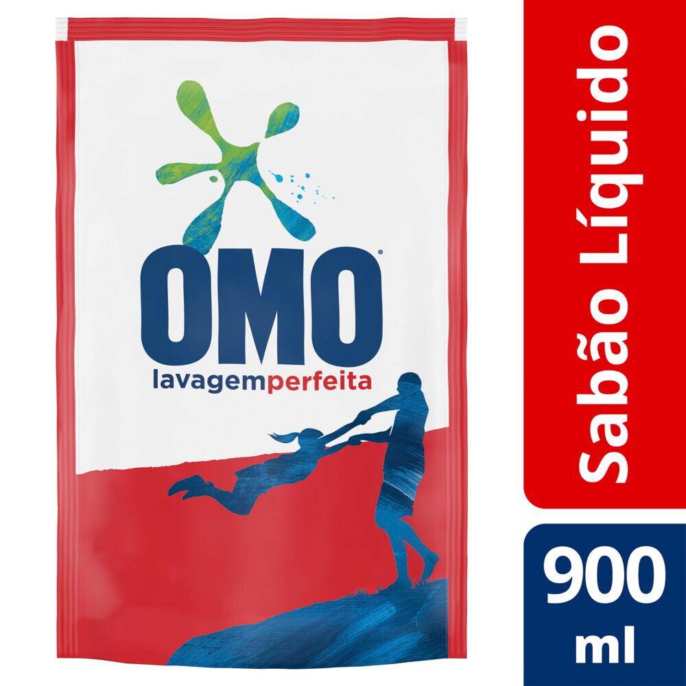 OMO · Lava roupas líquido lavagem perfeita refil (900 ml)