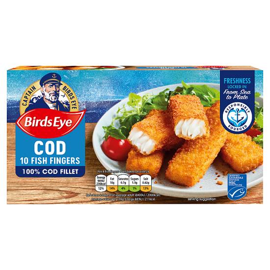 Birds Eye Cod Fish Fingers (10 pack)