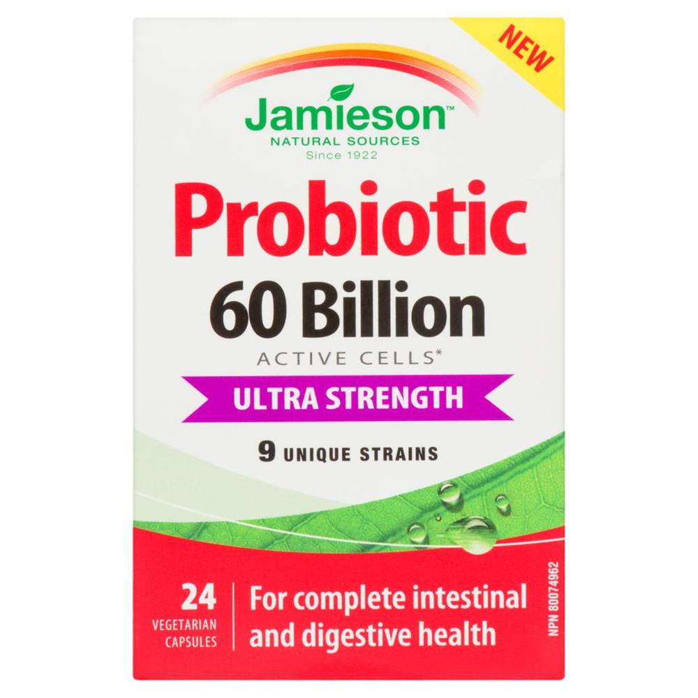 Jamieson Ultra Strength Probiotic 60 Billion Capsules (10 g)