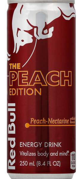 Red Bull Peach Edition Energy Drink 8.4oz