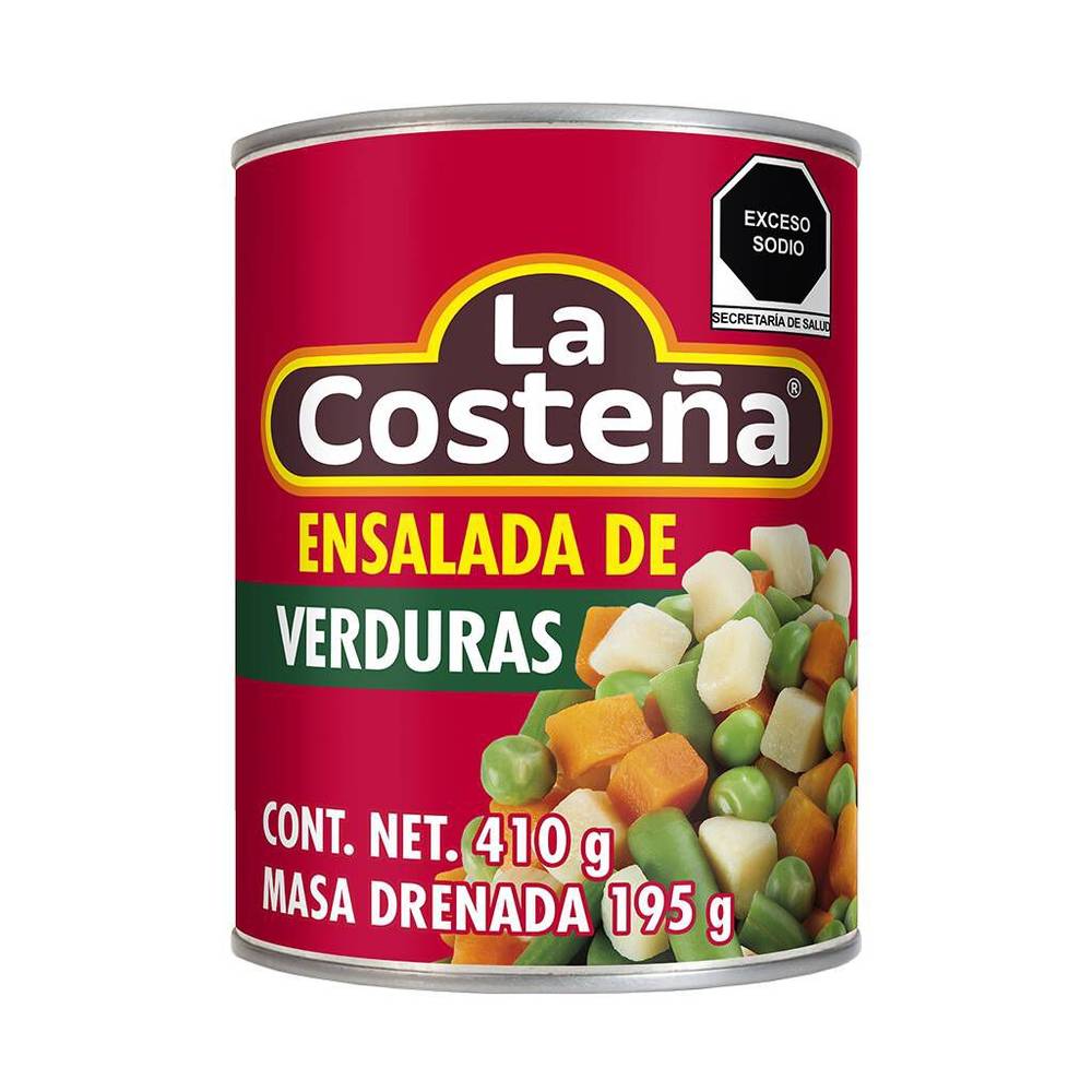 La costeña ensalada de verduras (lata 410 g)