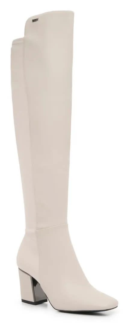 Dkny Cilli Boot (Vanilla Medium Width, Standard Calf - 8)