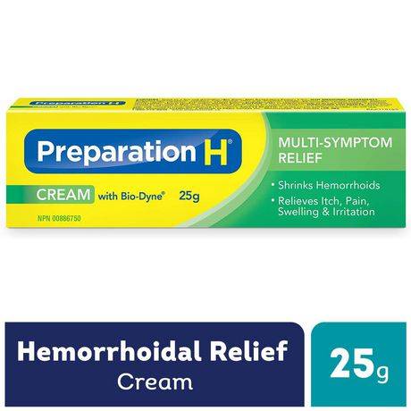 Preparation H Pain Relief Cream With Bio-Dyne (25 g)