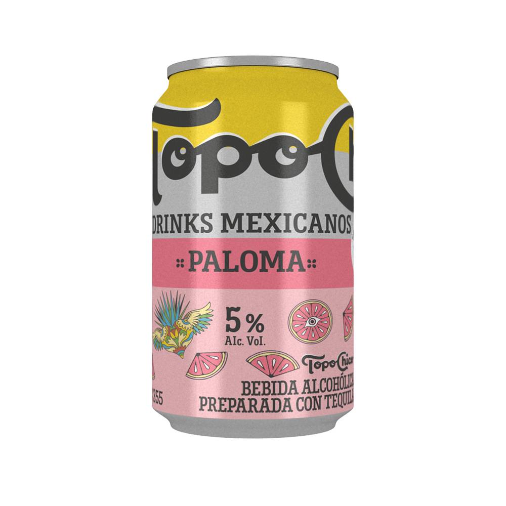 Topo chico bebida preparada con tequila paloma (355 ml)