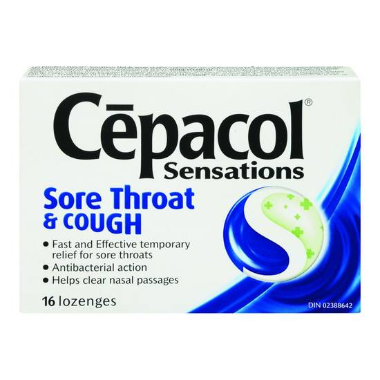 Cepacol Sensations Sore Throat & Cough Lozenges (16 units)
