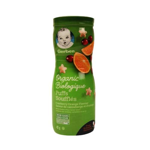 Gerber Organic Cranberry Orange Puffs (42 g)