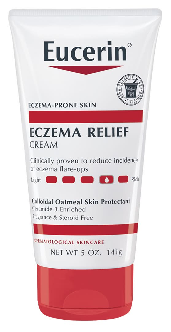 Eucerin Eczema Relief Body Cream, Fragrance Free Eczema Lotion (5 oz)