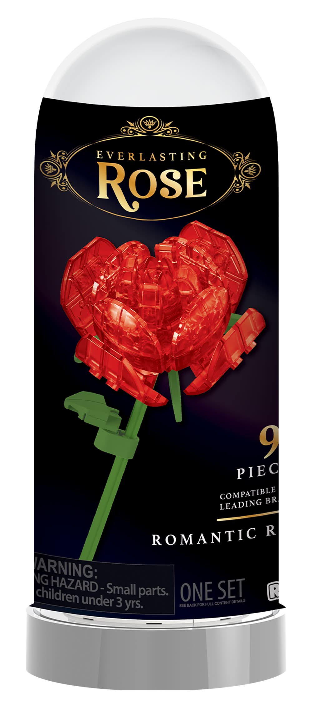 Everlasting Rose In A Dome Set Red