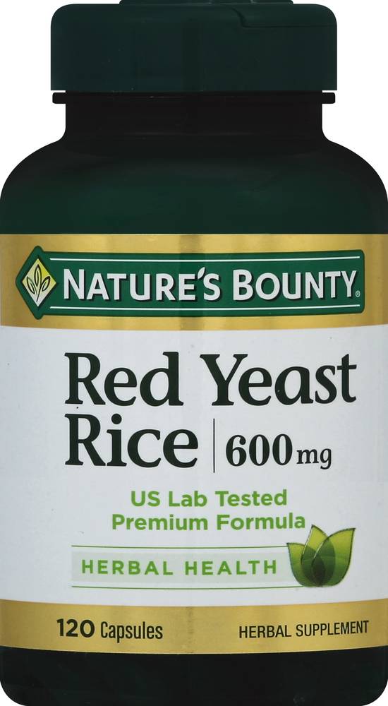 Nature's Bounty 600 mg Red Yeast Rice Supplement (120 ct)