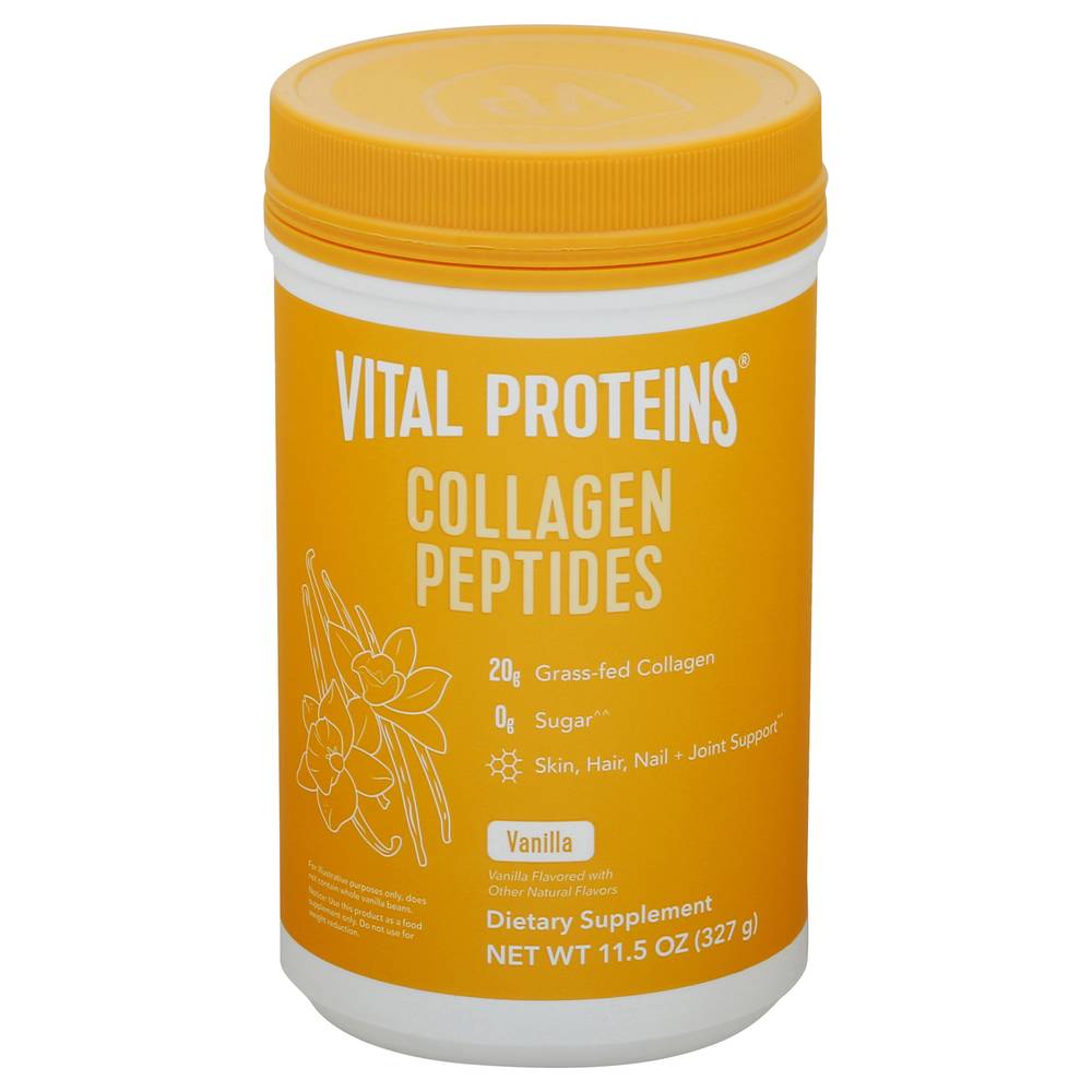 Vital Proteins Collagen Peptides Dietary Supplement, Vanilla (11.5 oz)