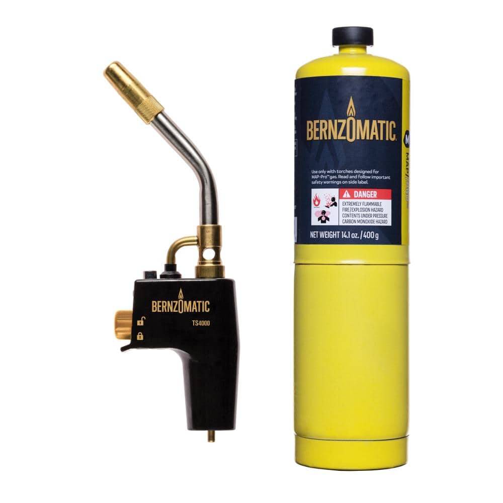 Bernzomatic Duracast 4000 Torch Kit With 14.1 Oz. Map-Pro Cylinder And Premium Blow Torch