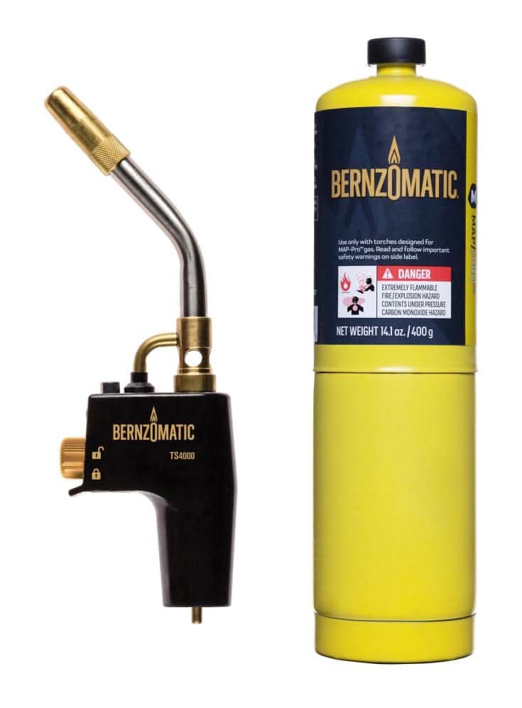 Bernzomatic Duracast 4000 Torch Kit With 14.1 Oz. Map-Pro Cylinder And Premium Blow Torch