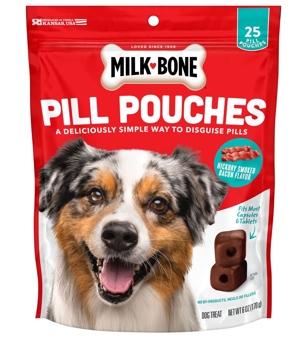 Milk-Bone Pill Pouches Bacon Dog Treats (6 oz)