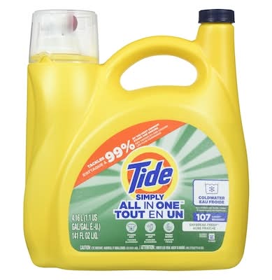 Tide simply détergent à lessive liquide tout-en-un 107 lavages - simply all-in-one liquid laundry detergent 107 loads (daybreak fresh)