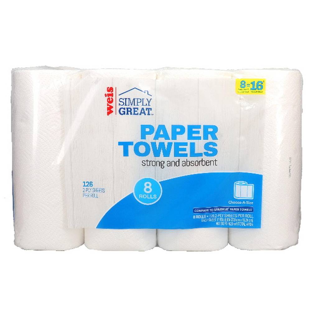 Weis Simply Great Paper Towels (8 ct)