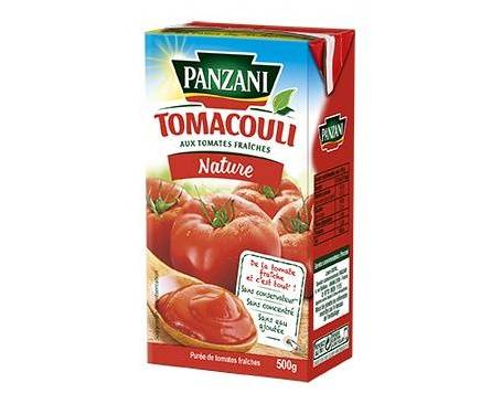 Purée de Tomates nature TOMACOULI - Panzani - 500 g