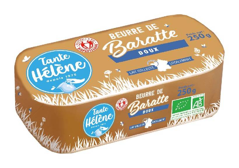 Tante Hélène - Beurre de baratte doux bio (250g)