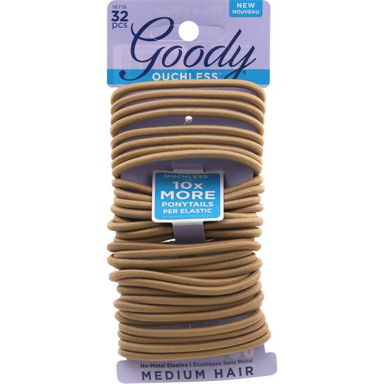 Goody Ouchless Medium Hair Elastics (32ct)