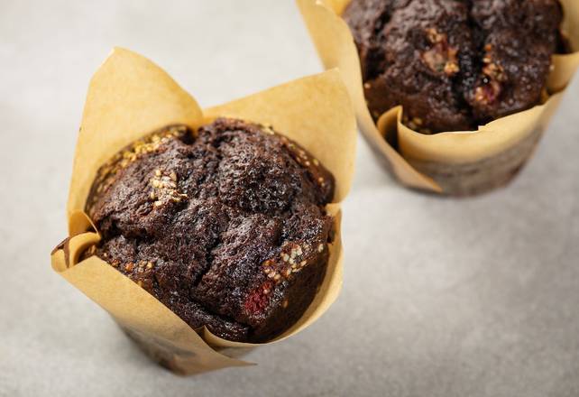 Double Chocolate Strawberry Muffin