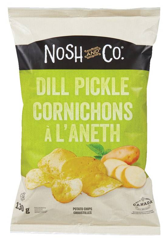 Nosh & Co Dill Pickle Potato Chips (130 g)