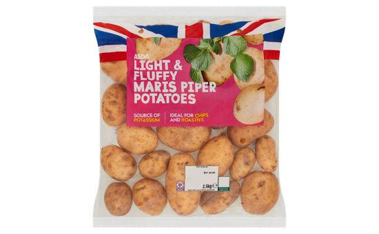 Asda Light & Fluffy Maris Piper Potatoes 2.5kg
