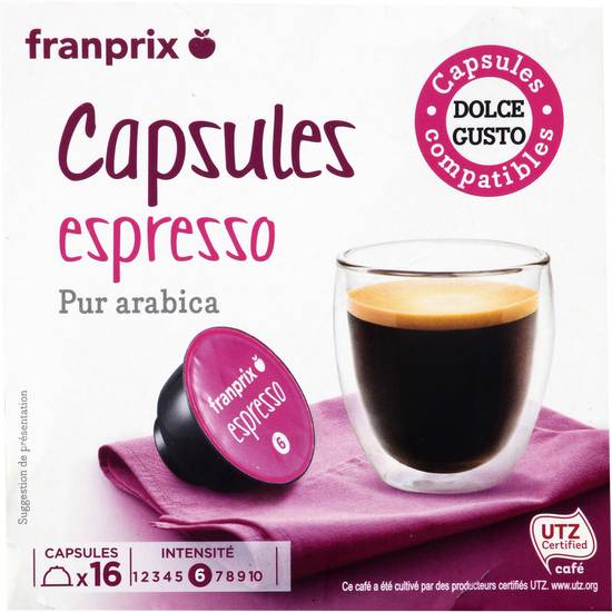 Capsule café Franprix x16