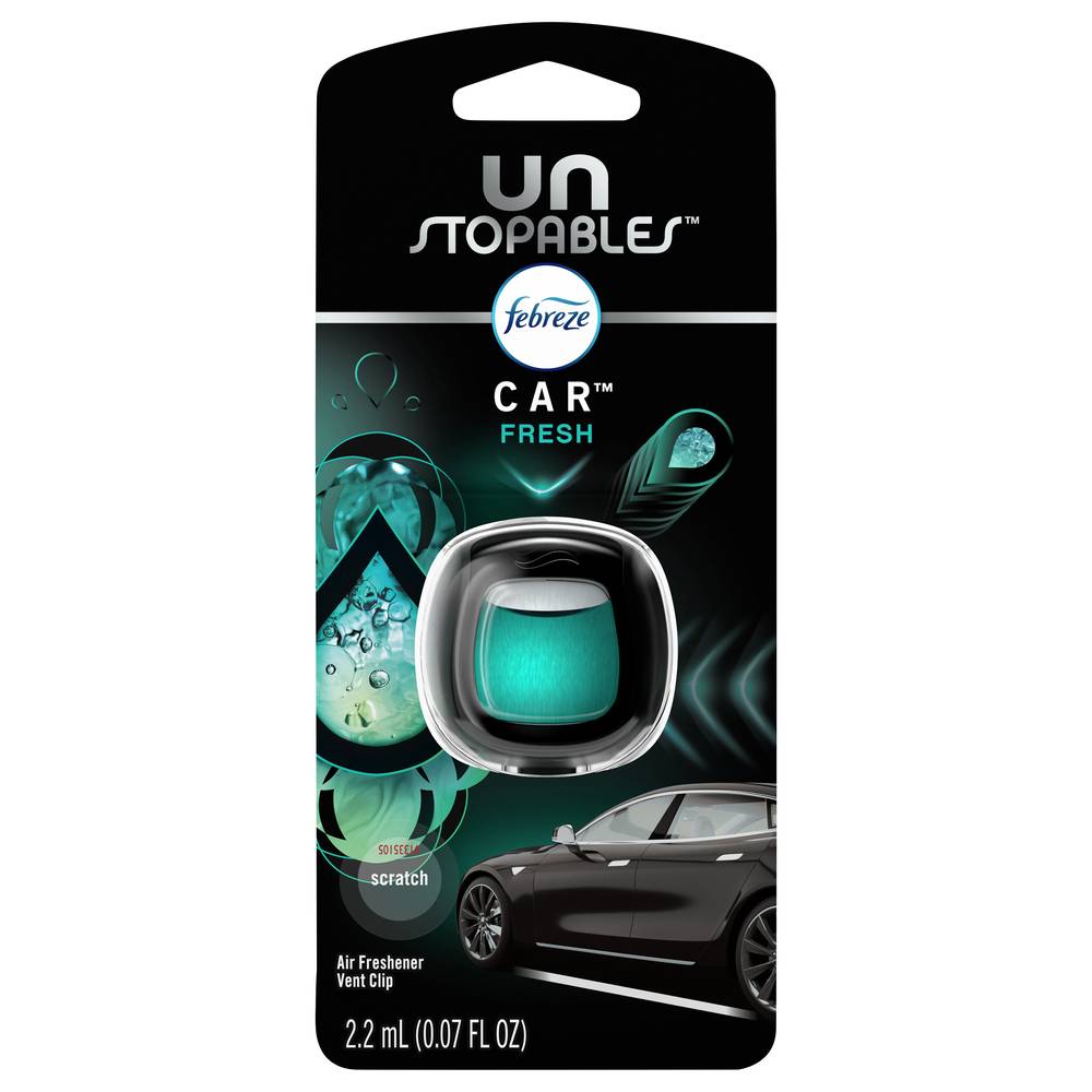 Febreze Unstopables Car Fresh Air Freshener (0.07 fl oz)