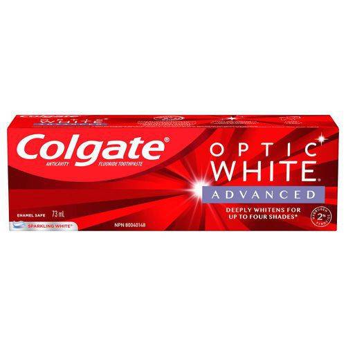 Colgate optic white dentifrice blanc éclatant avancé (73 ml) - advanced sparkling white toothpaste (73 ml)