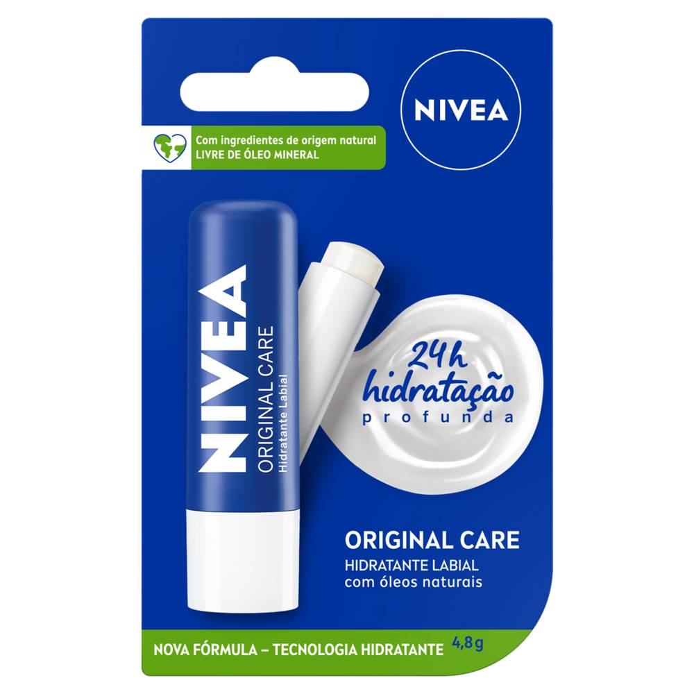 Nivea hidratante labial original care (4,8 g)