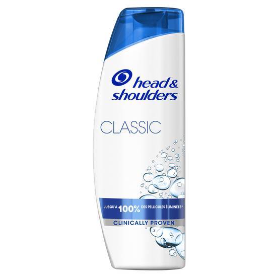Head & shoulders shampooing antipelliculaire classic, jusqu’à 100% des pellicules éliminées, 285 ml
