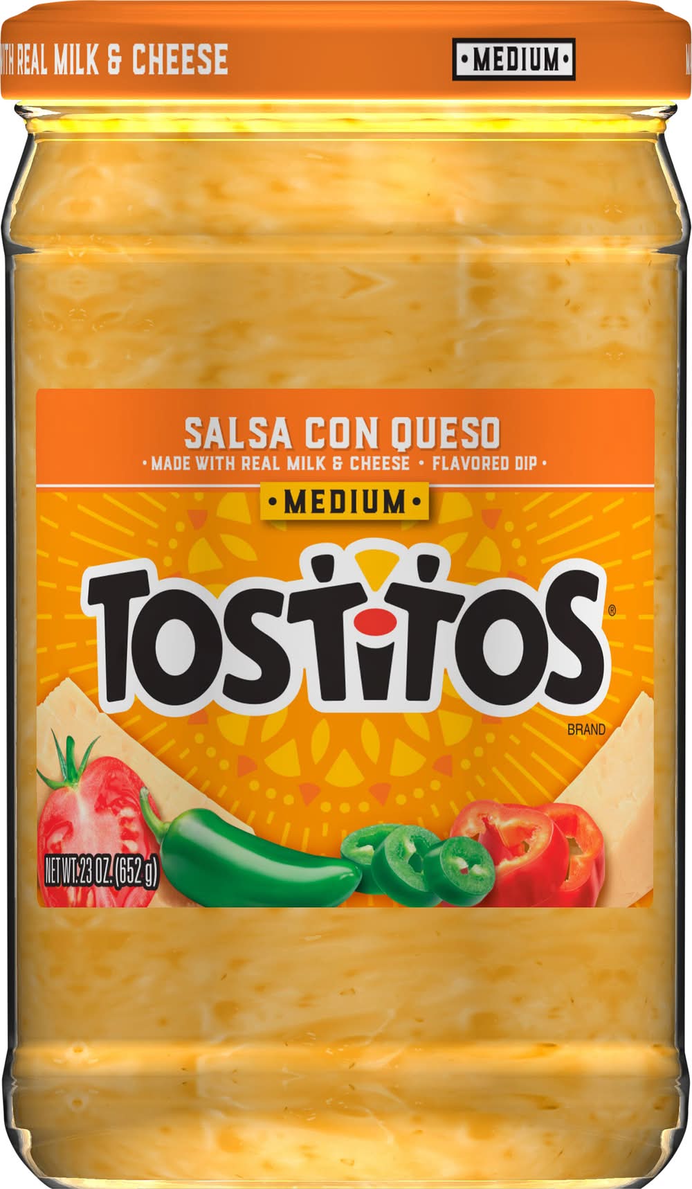 Tostitos Medium Con Queso Salsa (23 oz)