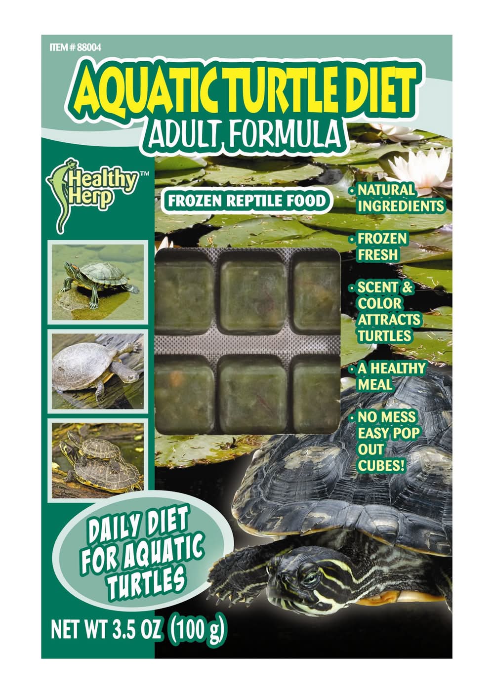 San Francisco Bay Brand® Healthy Herp™ Aquatic Adult Turtle Frozen Food (Size: 3.5 Oz)