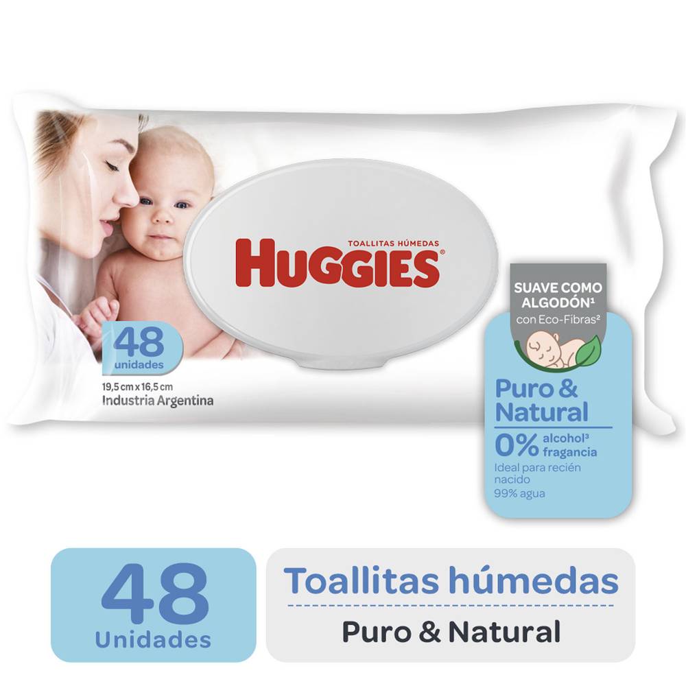 Huggies · Toallitas húmedas recién nacido (48 un)