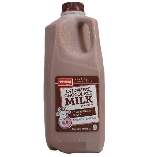Weis Quality Chocolate Milk Grade a 1% Lowfat (1.89 L)