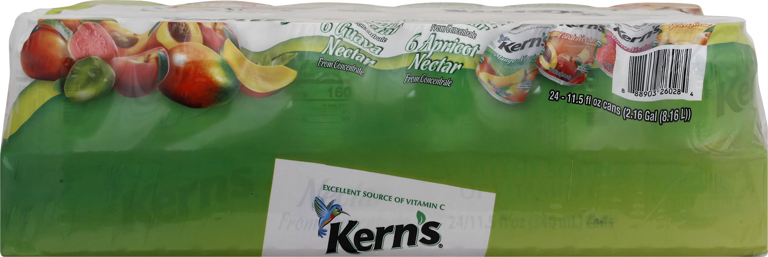 Kern's Variety pack Fruit Nectar Juice (24 x 11.5 fl oz)