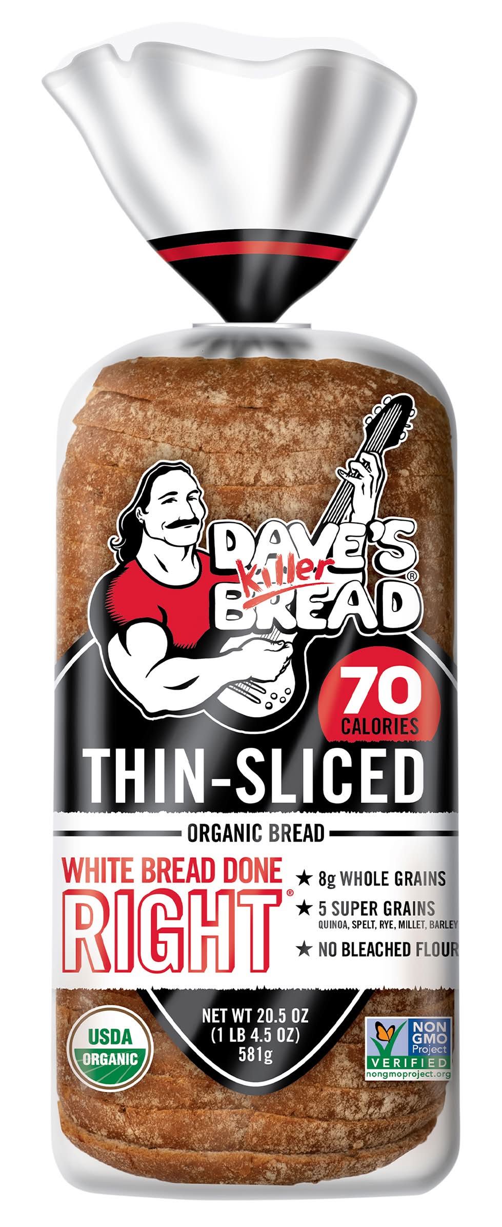 Dave's Killer Bread Thin Sliced Organic White Bread (20.5 lbs)