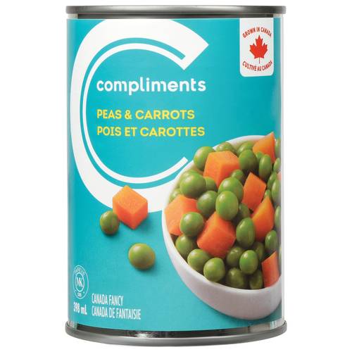 Compliments Canned Peas & Carrots 398 ml