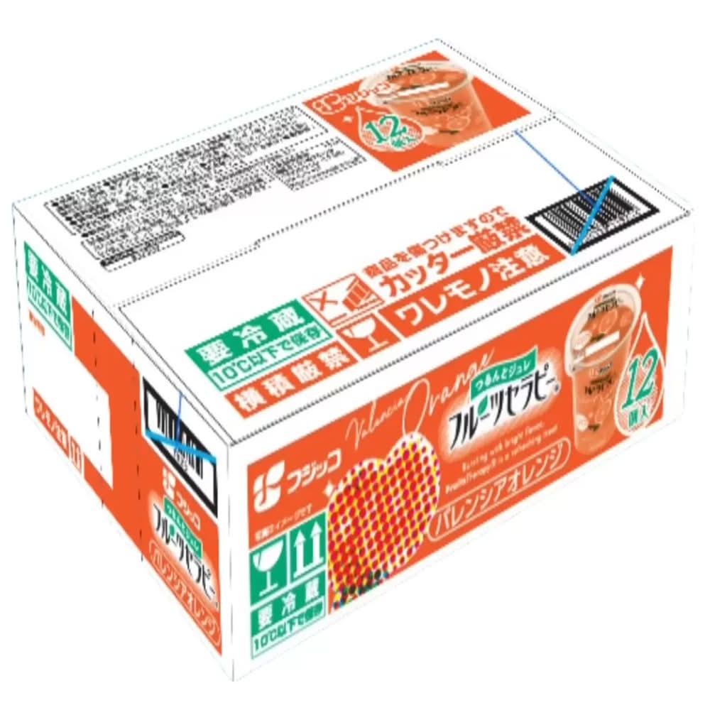 フジッコﾌﾙｰﾂｾﾗﾋﾟｰ ﾊﾞﾚﾝｼｱｵﾚﾝｼﾞゼリー(12 個)