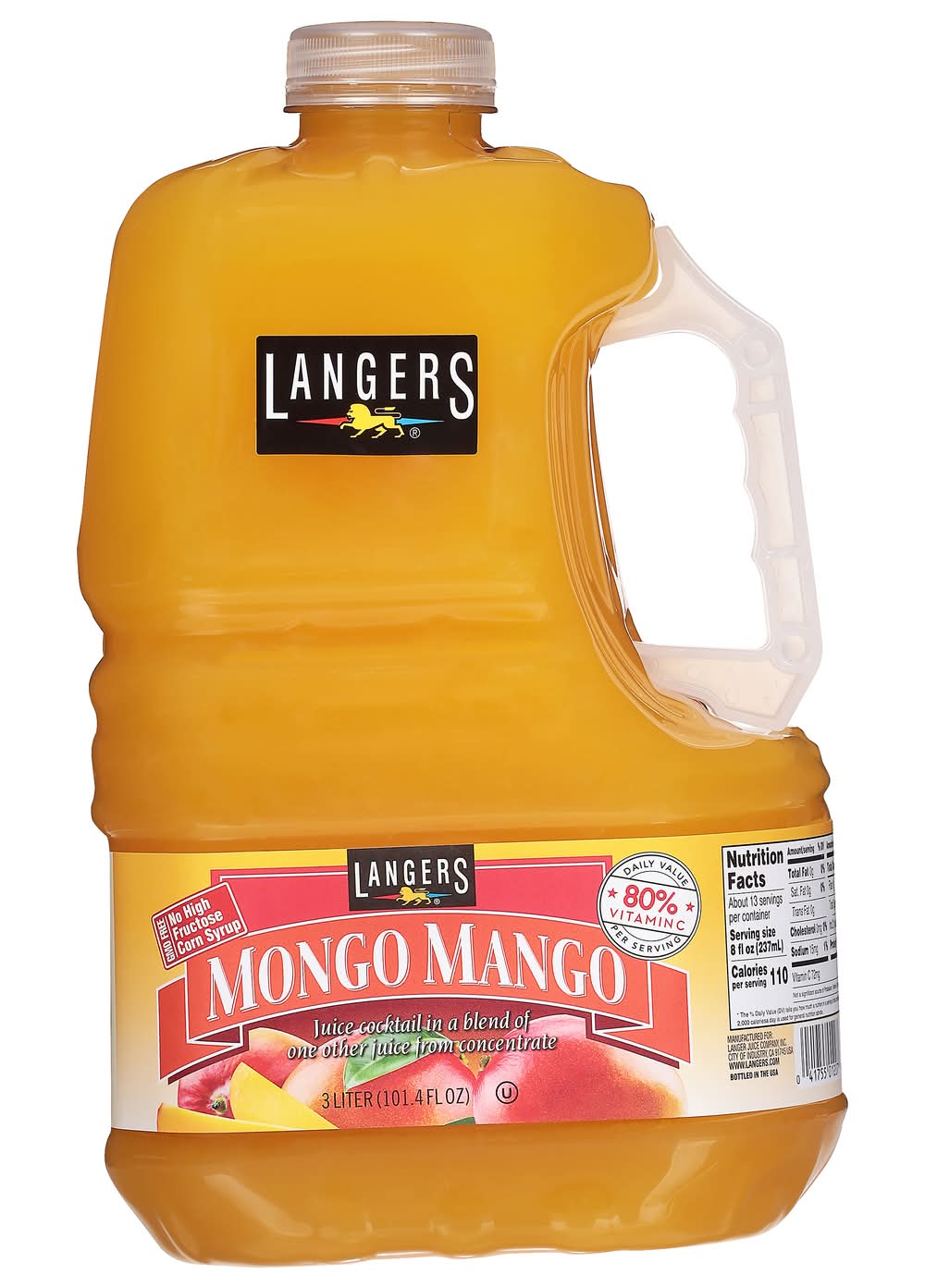 Langers Mongo Mango Juice Cocktail (6.62 lbs)
