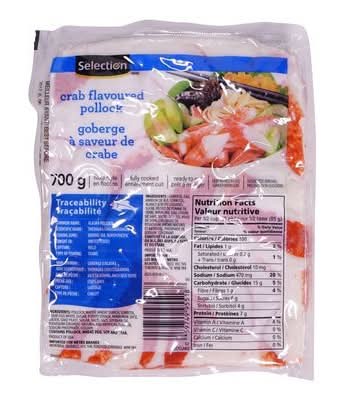 Selection goberge en flocons entièrement cuit - fully cooked flake style pollock (crabe)