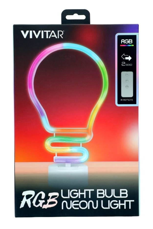 Vivitar Rgb Bulb Desk Light, Neon