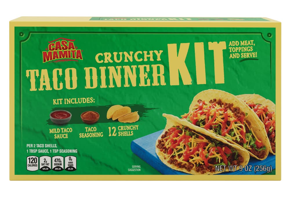 Casa Mamita Crunchy Taco Dinner Kit (9 oz, 12 ct)