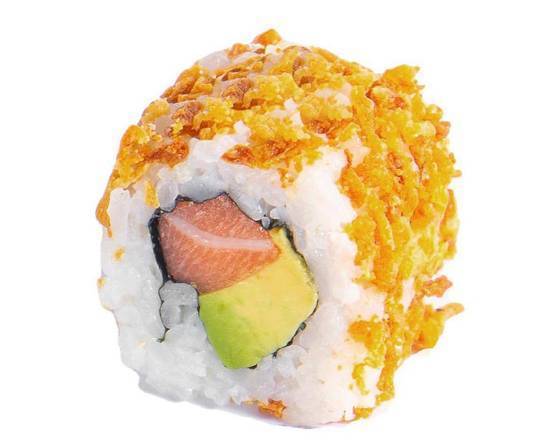 California roll's saumon avocat oignons crispy