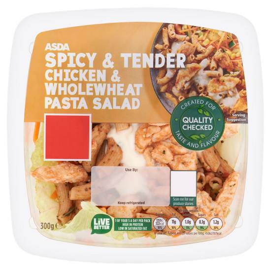 ASDA Spicy & Tender Chicken & Wholewheat Pasta Salad 300g