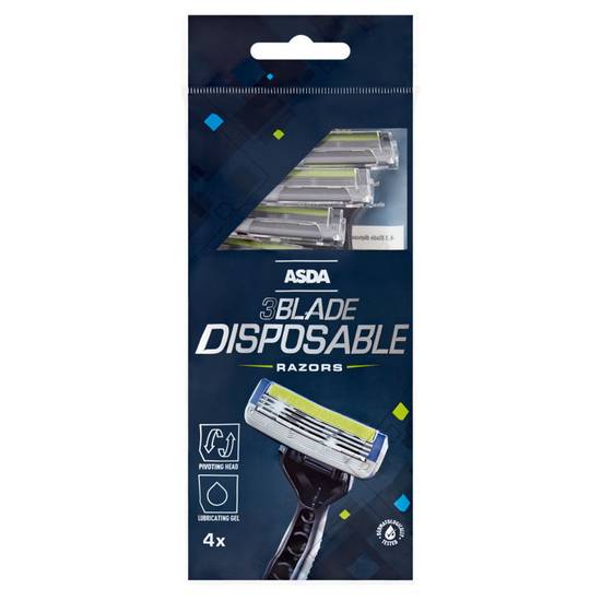 Asda 4 3 Blade Disposable Razors