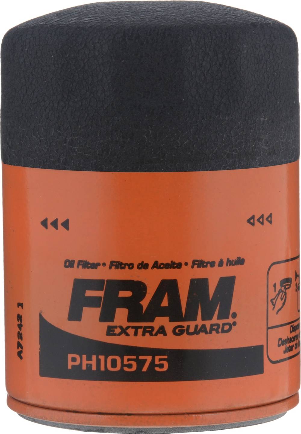 FRAM  PH10575 Oil Filter - Spin-on, Dirt Trapping Efficiency of 95% | PH10575