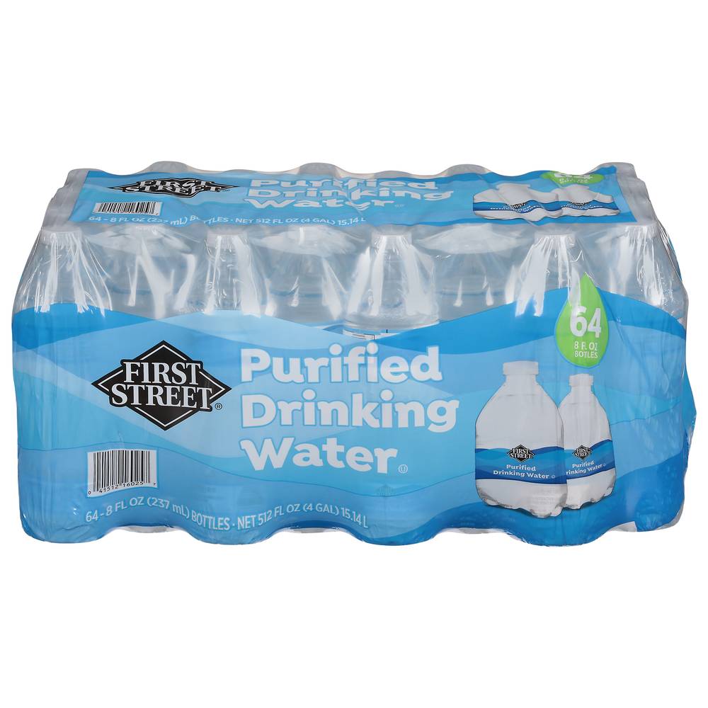 First Street Purified Drinking Water (64 x 8 fl oz)