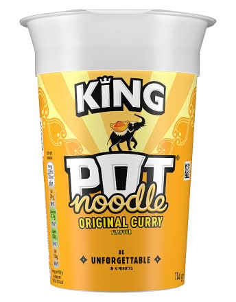 Pot Noodle Original Curry, King Instant Noodles (114g)